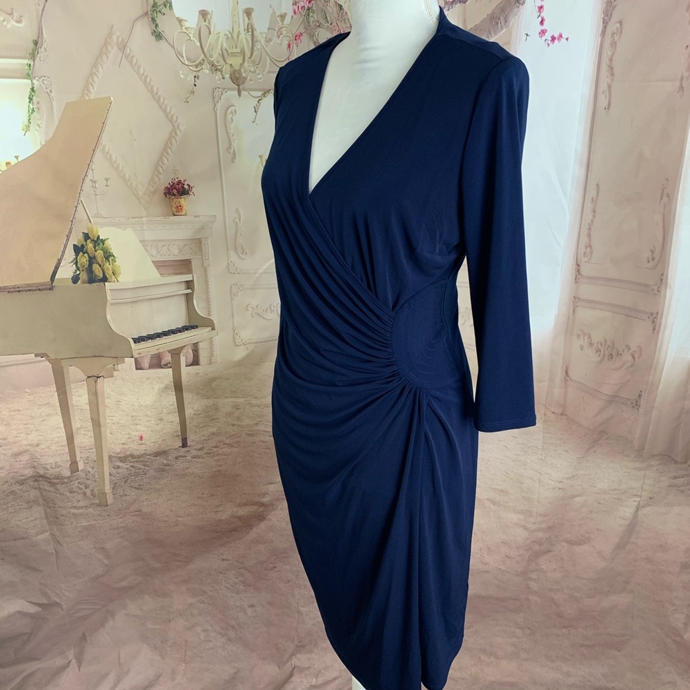 SOLD NEW Laundry By Shelli Segal Faux Wrap - Picture 4 of 8
